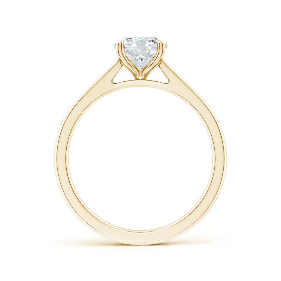 10.1mm FGVS Lab-Grown Round Diamond Reverse Tapered Shank Cathedral Engagement Ring in Yellow Gold side 199