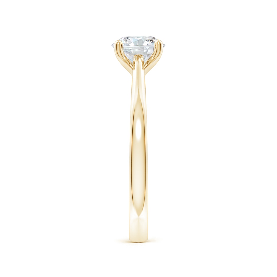 10.1mm FGVS Lab-Grown Round Diamond Reverse Tapered Shank Cathedral Engagement Ring in Yellow Gold side 299