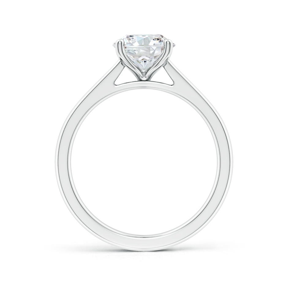 11.1mm FGVS Lab-Grown Round Diamond Reverse Tapered Shank Cathedral Engagement Ring in P950 Platinum side 199