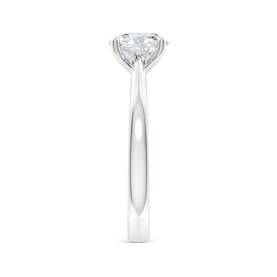 11.1mm FGVS Lab-Grown Round Diamond Reverse Tapered Shank Cathedral Engagement Ring in White Gold side 299