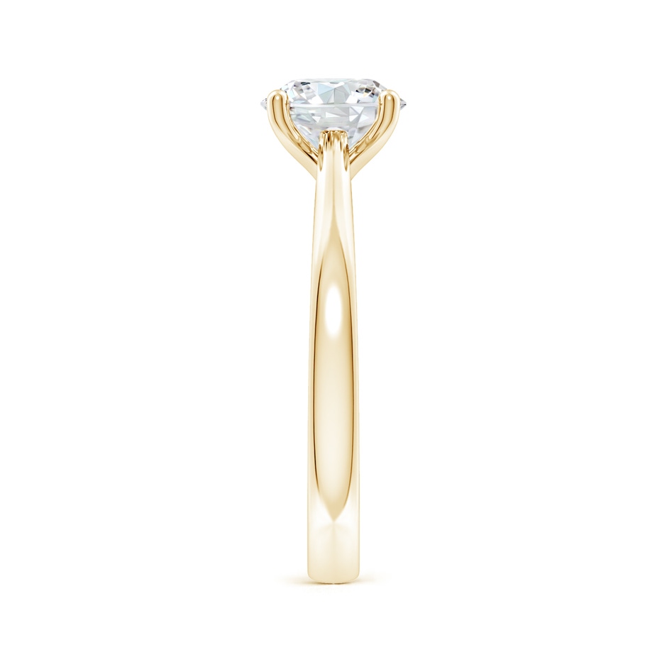 11.1mm FGVS Lab-Grown Round Diamond Reverse Tapered Shank Cathedral Engagement Ring in Yellow Gold side 299