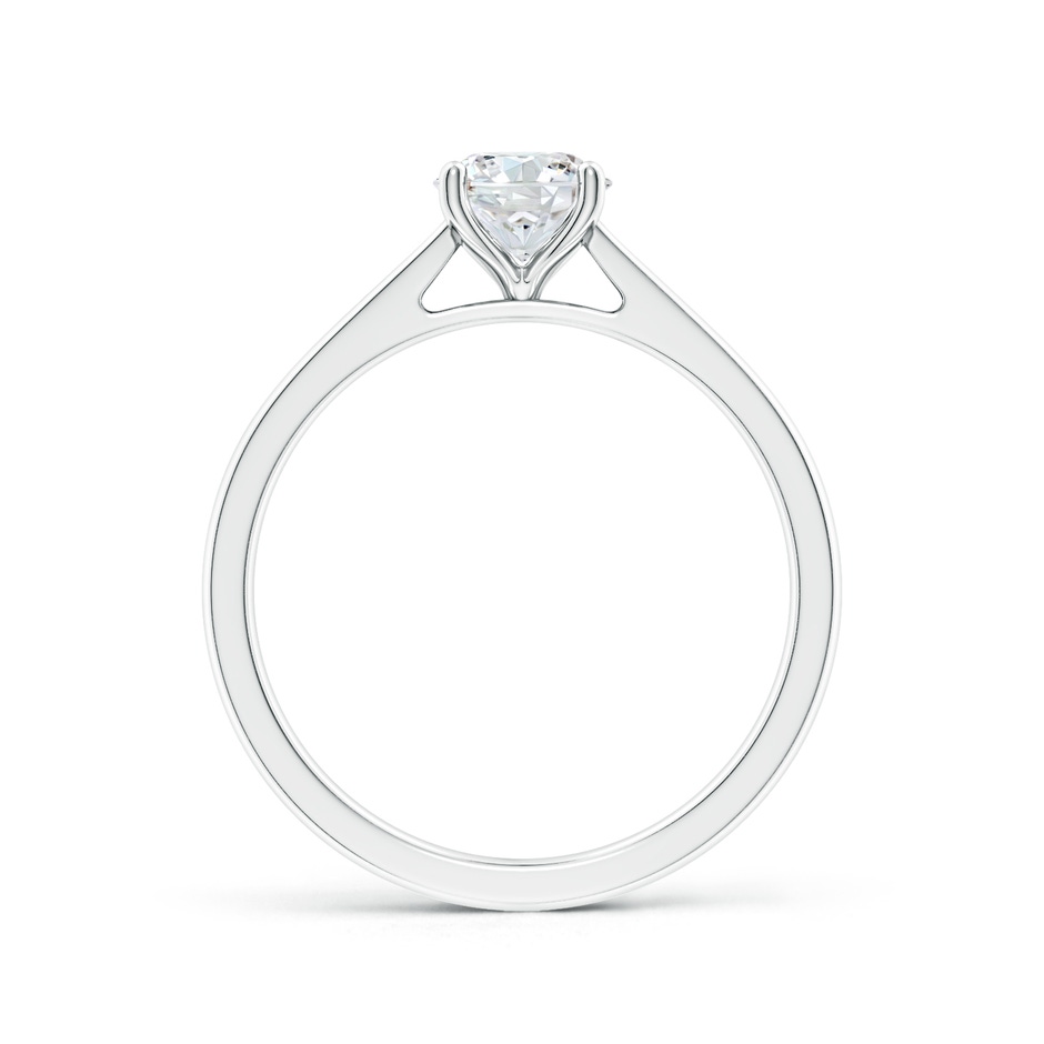9.2mm FGVS Lab-Grown Round Diamond Reverse Tapered Shank Cathedral Engagement Ring in 18K White Gold side 199