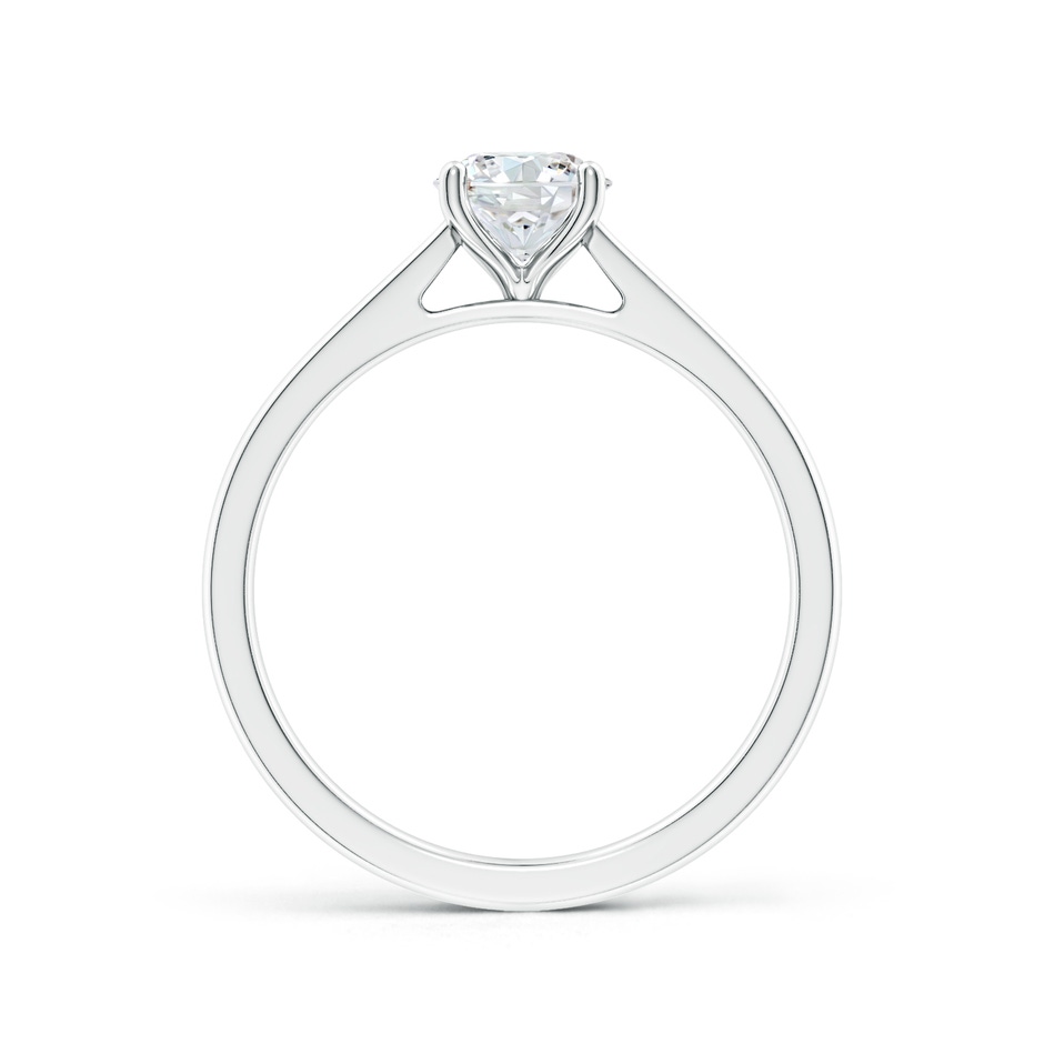 9.2mm FGVS Lab-Grown Round Diamond Reverse Tapered Shank Cathedral Engagement Ring in White Gold side 199