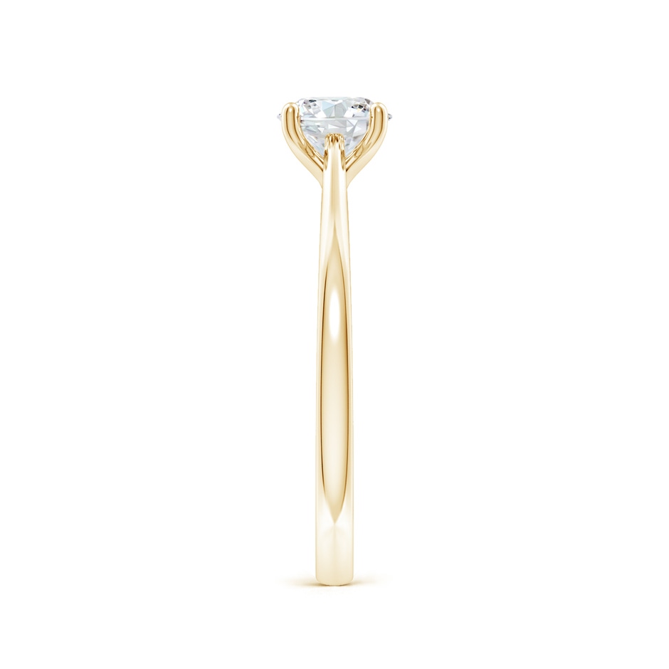 9.2mm FGVS Lab-Grown Round Diamond Reverse Tapered Shank Cathedral Engagement Ring in Yellow Gold side 299
