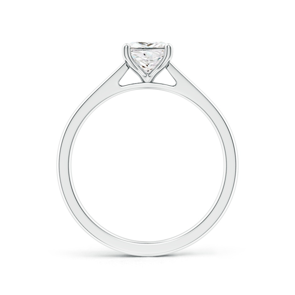 5.5mm FGVS Lab-Grown Princess-Cut Diamond Reverse Tapered Shank Cathedral Engagement Ring in 18K White Gold side 199