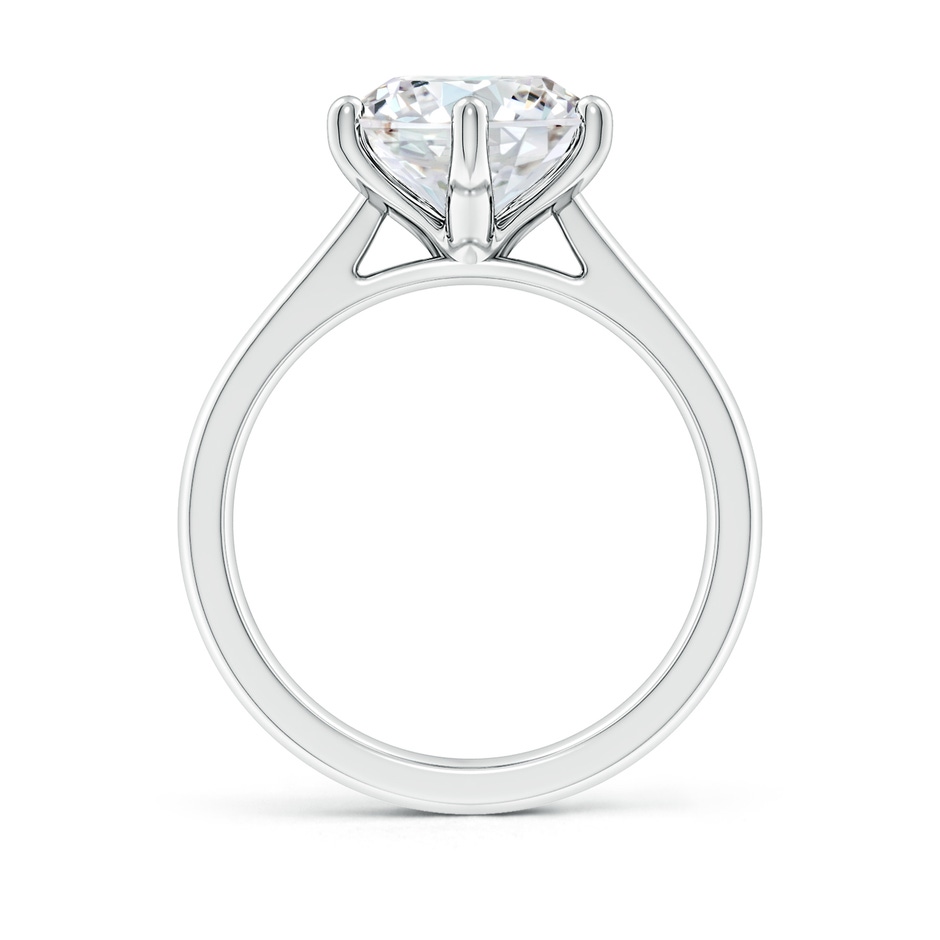 10.1mm FGVS Lab-Grown Round Diamond Reverse Tapered Shank Cathedral Engagement Ring in P950 Platinum side 199