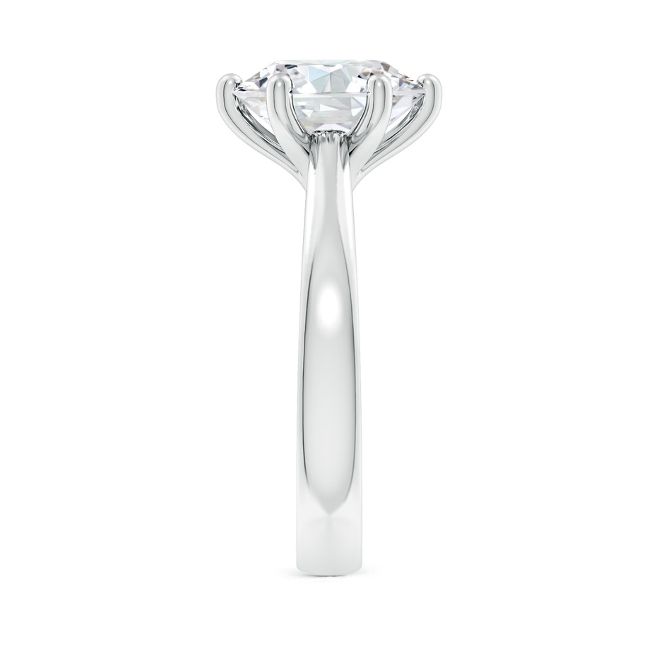 10.1mm FGVS Lab-Grown Round Diamond Reverse Tapered Shank Cathedral Engagement Ring in P950 Platinum side 299