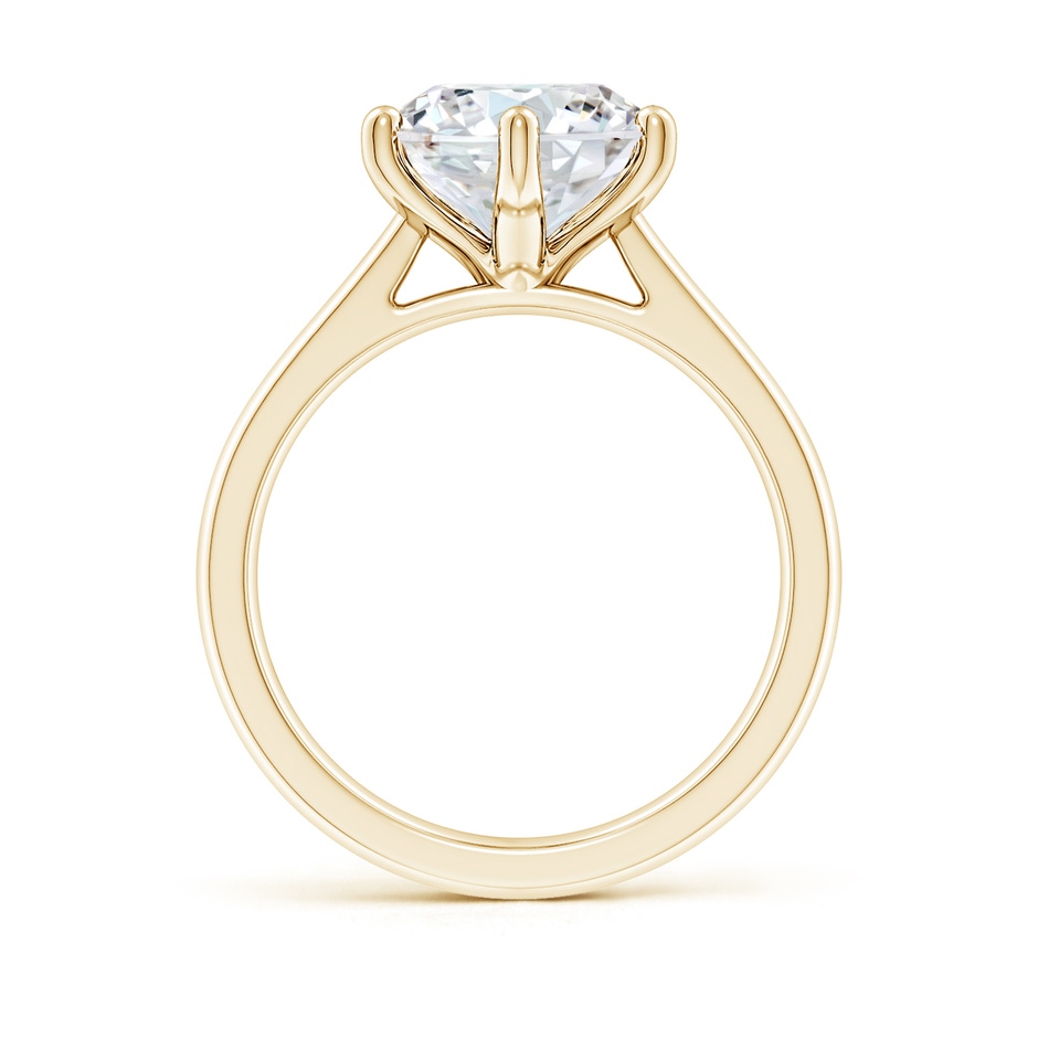 10.1mm FGVS Lab-Grown Round Diamond Reverse Tapered Shank Cathedral Engagement Ring in Yellow Gold side 199