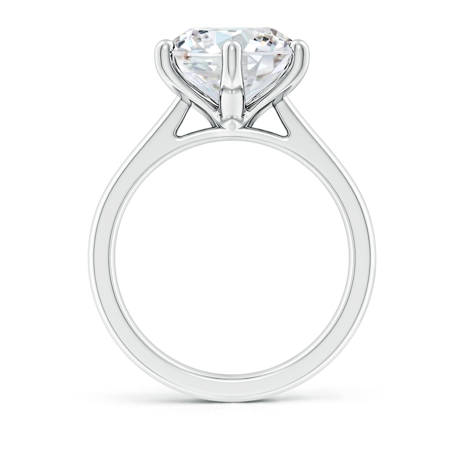 11.1mm FGVS Lab-Grown Round Diamond Reverse Tapered Shank Cathedral Engagement Ring in P950 Platinum side 199