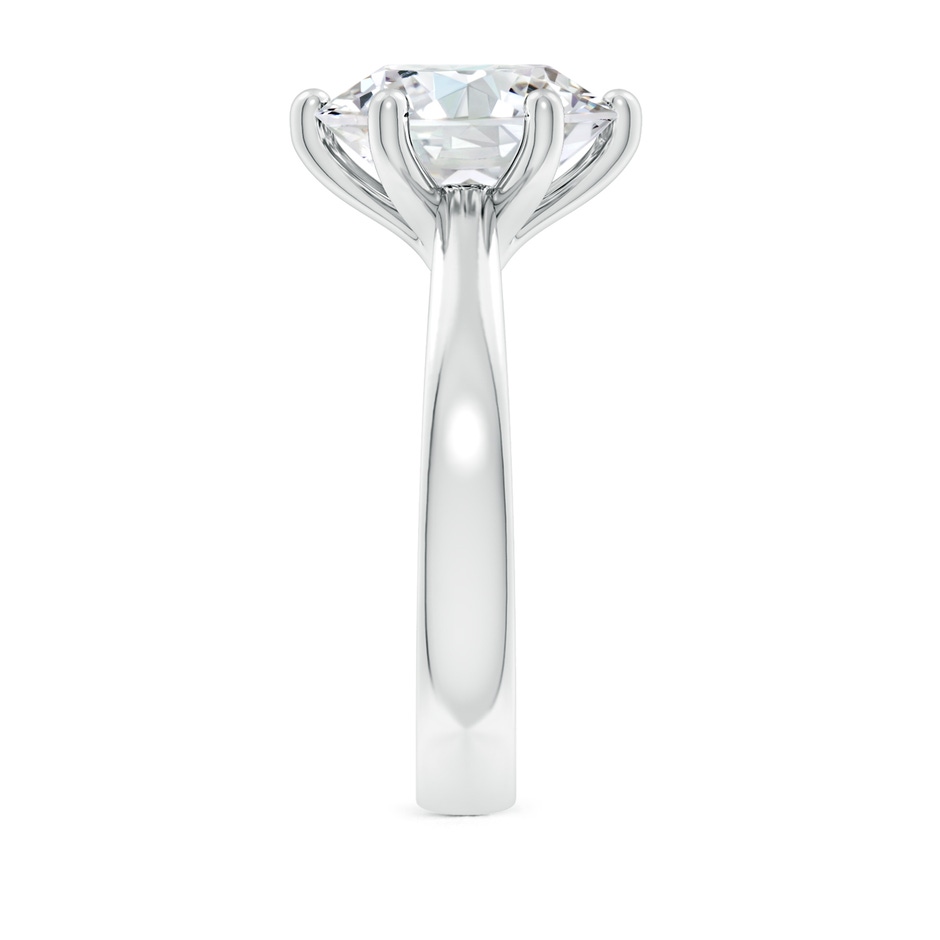11.1mm FGVS Lab-Grown Round Diamond Reverse Tapered Shank Cathedral Engagement Ring in P950 Platinum side 299