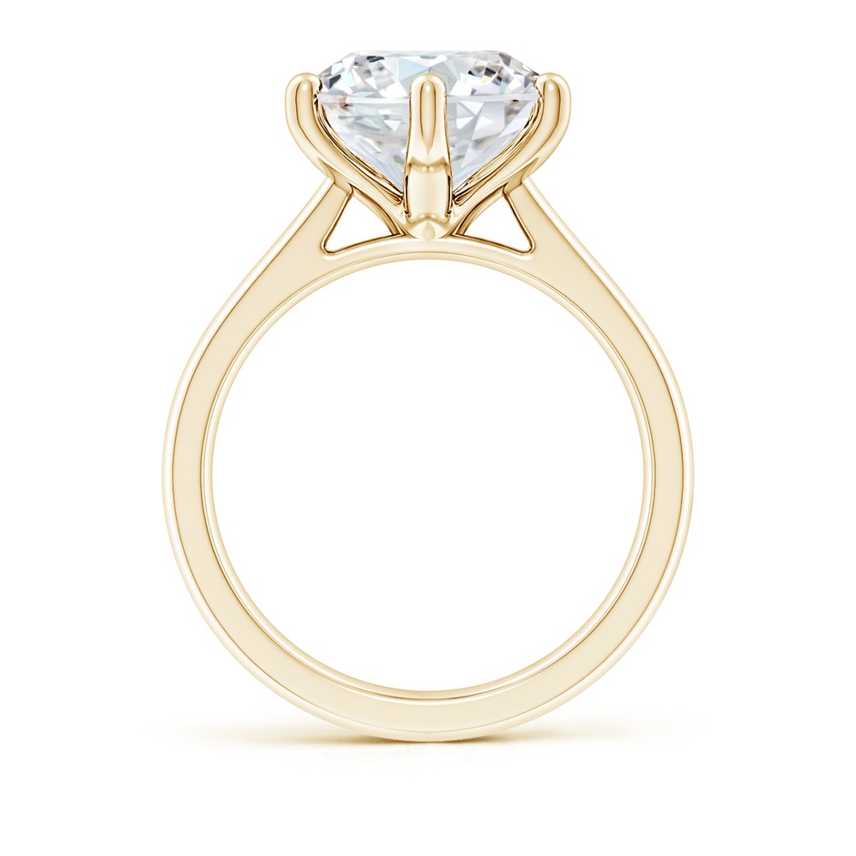 11.1mm FGVS Lab-Grown Round Diamond Reverse Tapered Shank Cathedral Engagement Ring in Yellow Gold side 199