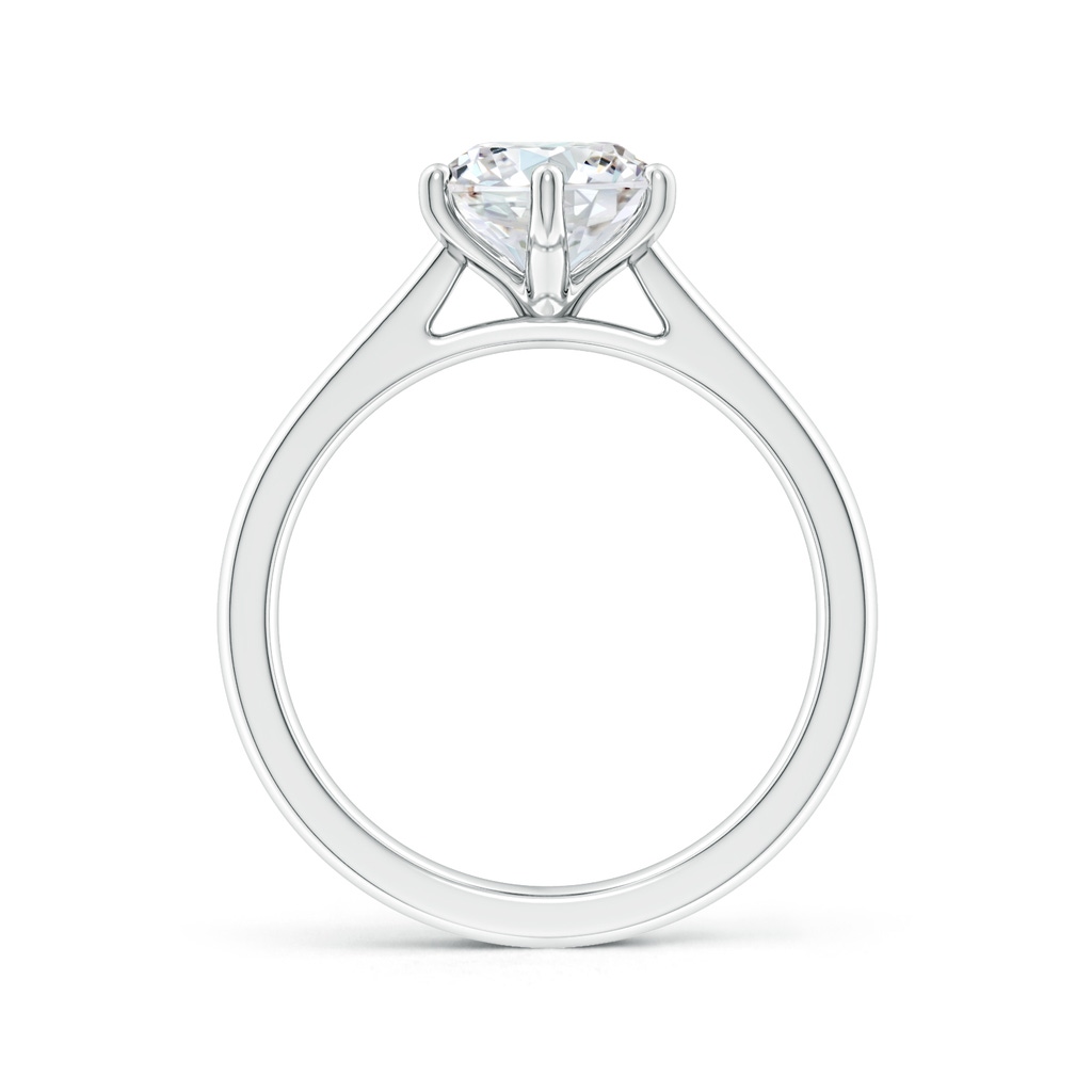 8mm FGVS Lab-Grown Round Diamond Reverse Tapered Shank Cathedral Engagement Ring in P950 Platinum - side 199