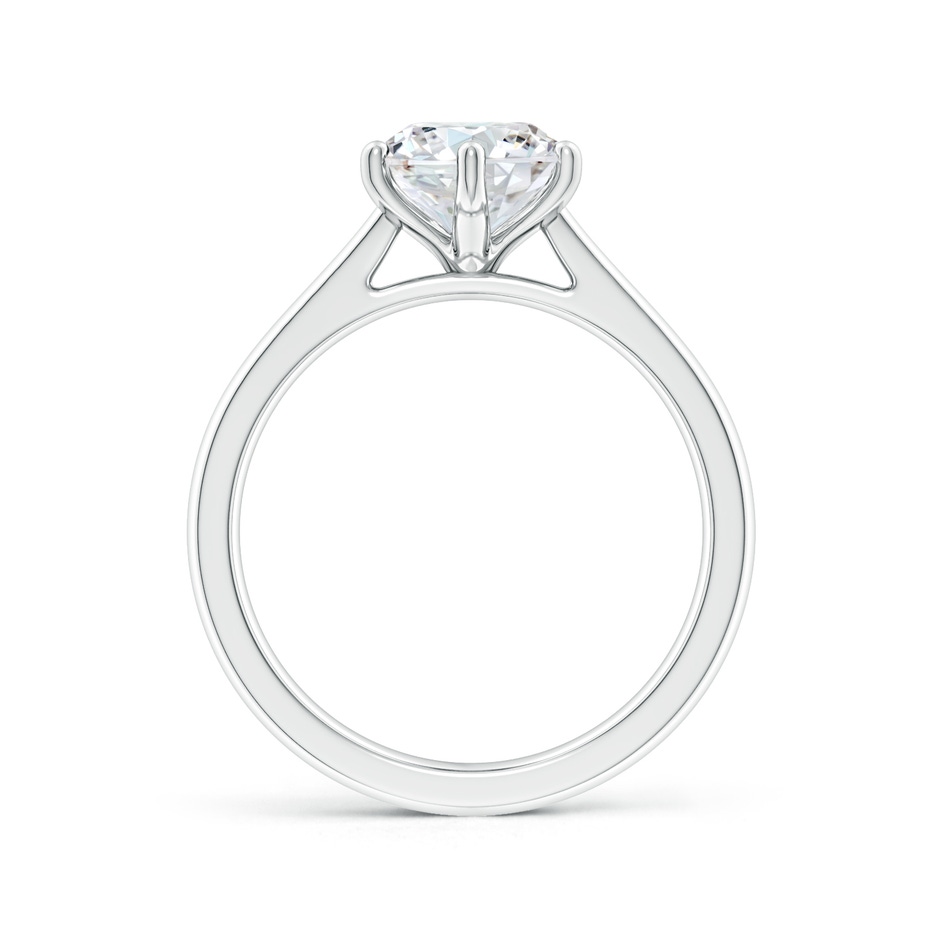 8mm FGVS Lab-Grown Round Diamond Reverse Tapered Shank Cathedral Engagement Ring in White Gold side 199