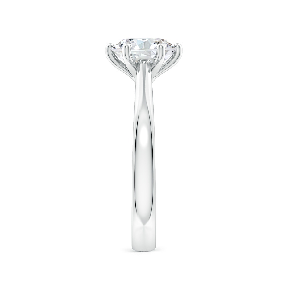 8mm FGVS Lab-Grown Round Diamond Reverse Tapered Shank Cathedral Engagement Ring in White Gold side 299