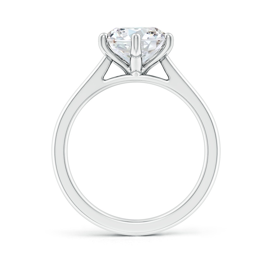 9.2mm FGVS Lab-Grown Round Diamond Reverse Tapered Shank Cathedral Engagement Ring in P950 Platinum side 199