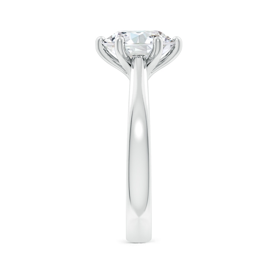 9.2mm FGVS Lab-Grown Round Diamond Reverse Tapered Shank Cathedral Engagement Ring in P950 Platinum side 299