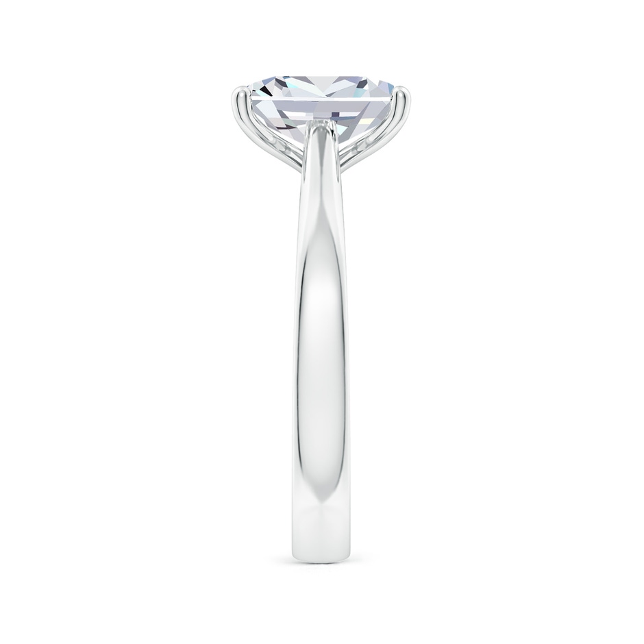 11x8.5mm FGVS Lab-Grown Cushion Rectangular Diamond Reverse Tapered Shank Cathedral Engagement Ring in P950 Platinum side 299