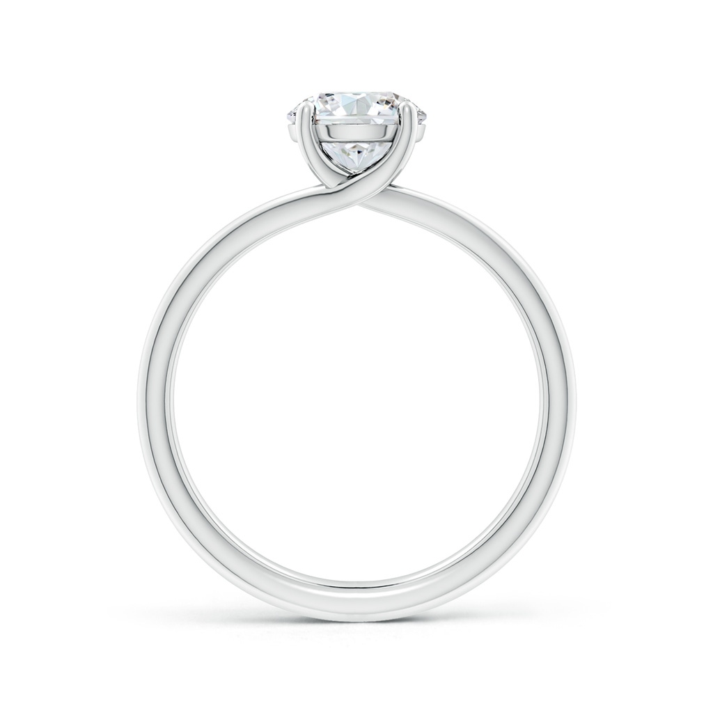 8mm FGVS Lab-Grown Round Diamond Double Shank Solitaire Engagement Ring in White Gold Side 199