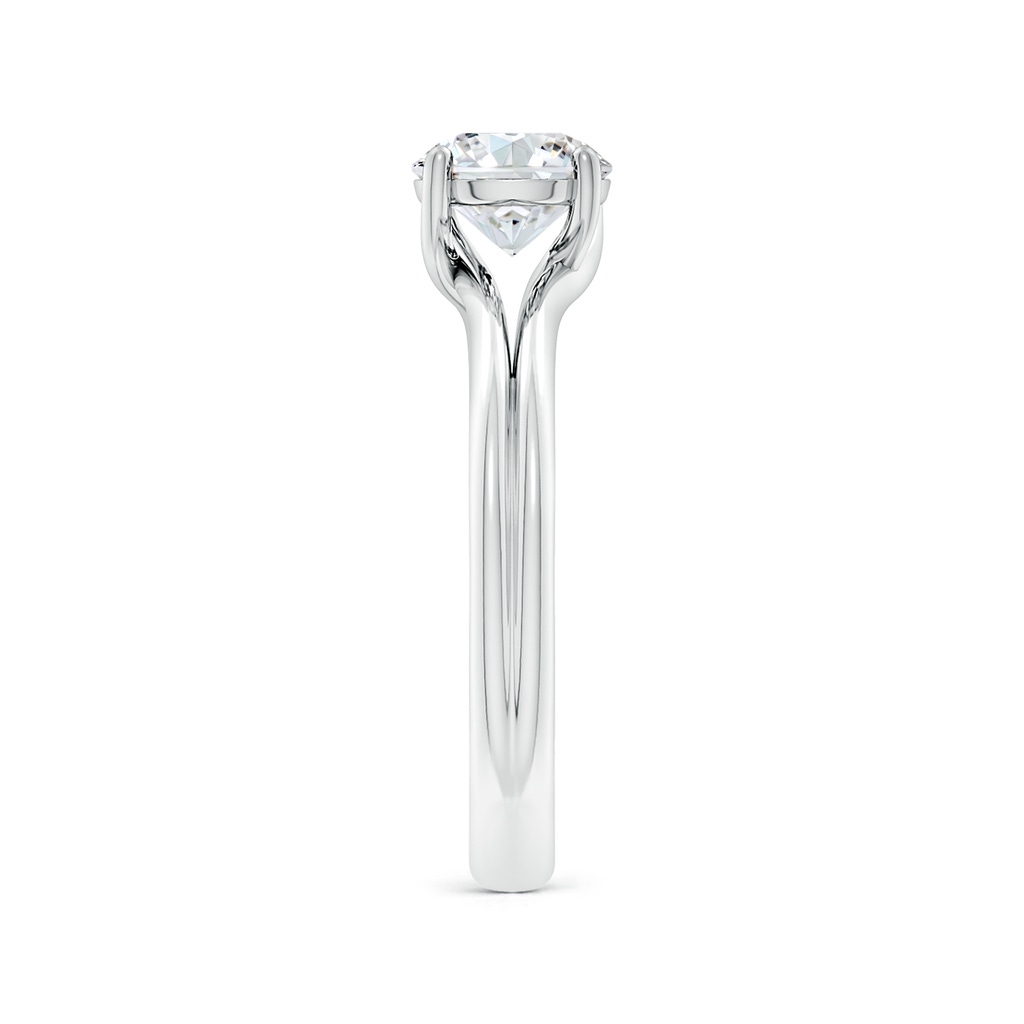 8mm FGVS Lab-Grown Round Diamond Double Shank Solitaire Engagement Ring in White Gold Side 299
