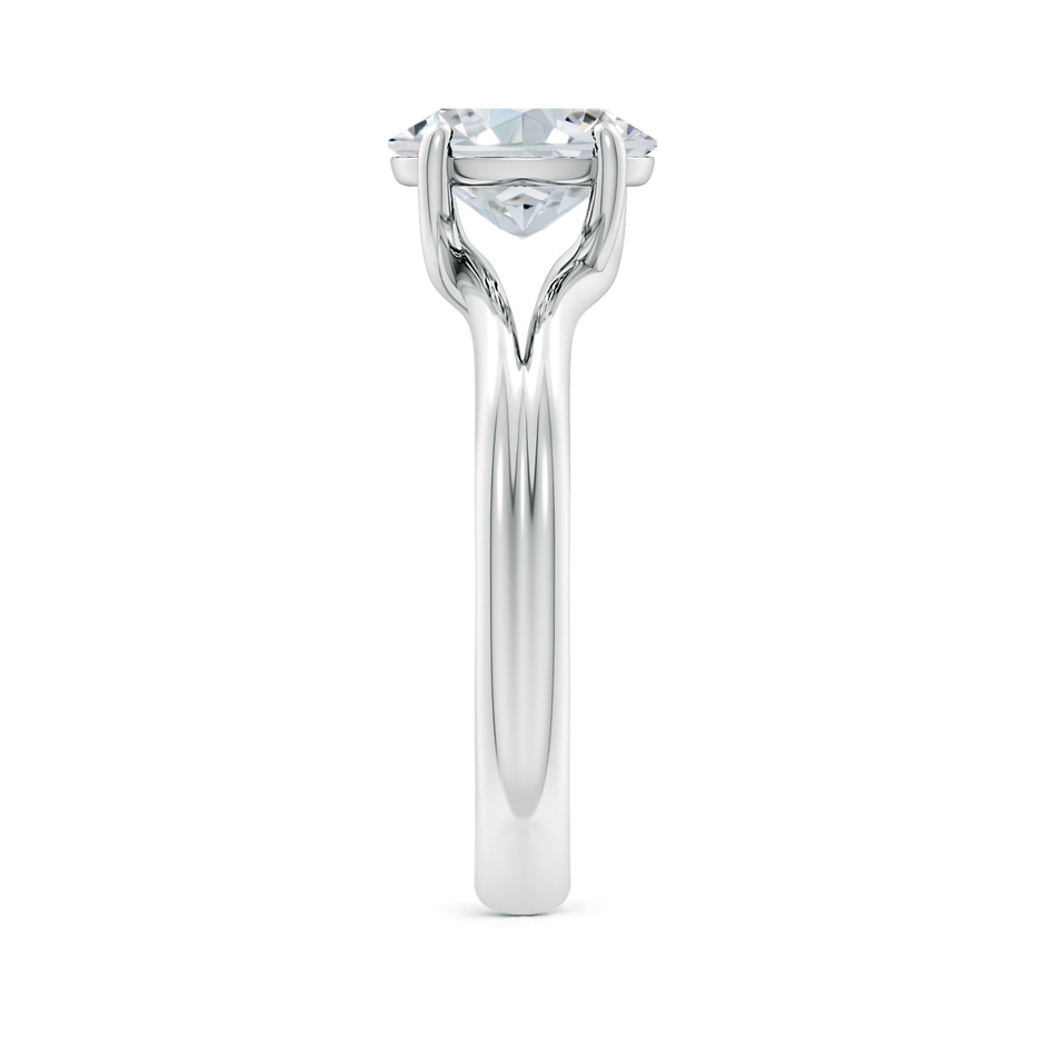 12x10mm FGVS Lab-Grown Oval Diamond Double Shank Solitaire Engagement Ring in White Gold side 299