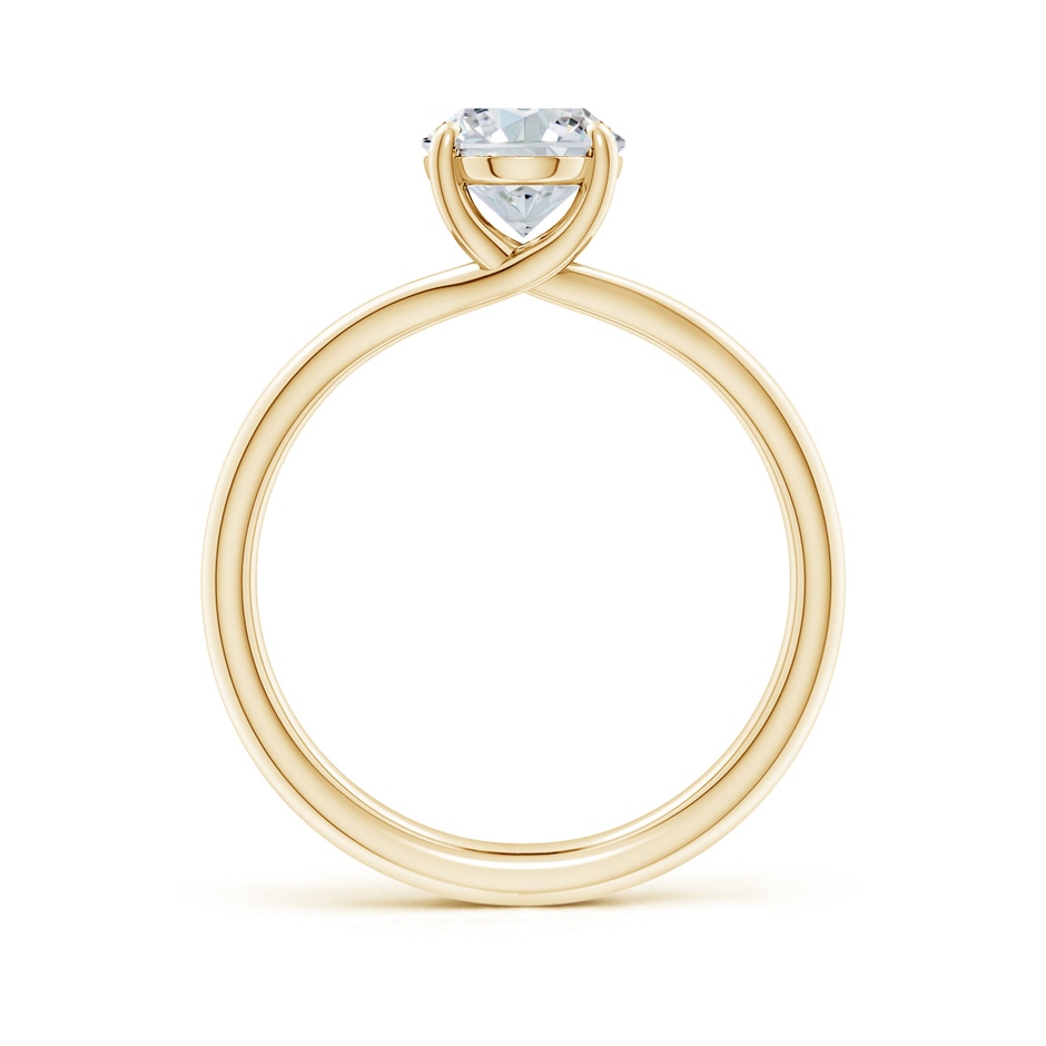12x10mm FGVS Lab-Grown Oval Diamond Double Shank Solitaire Engagement Ring in Yellow Gold side 199