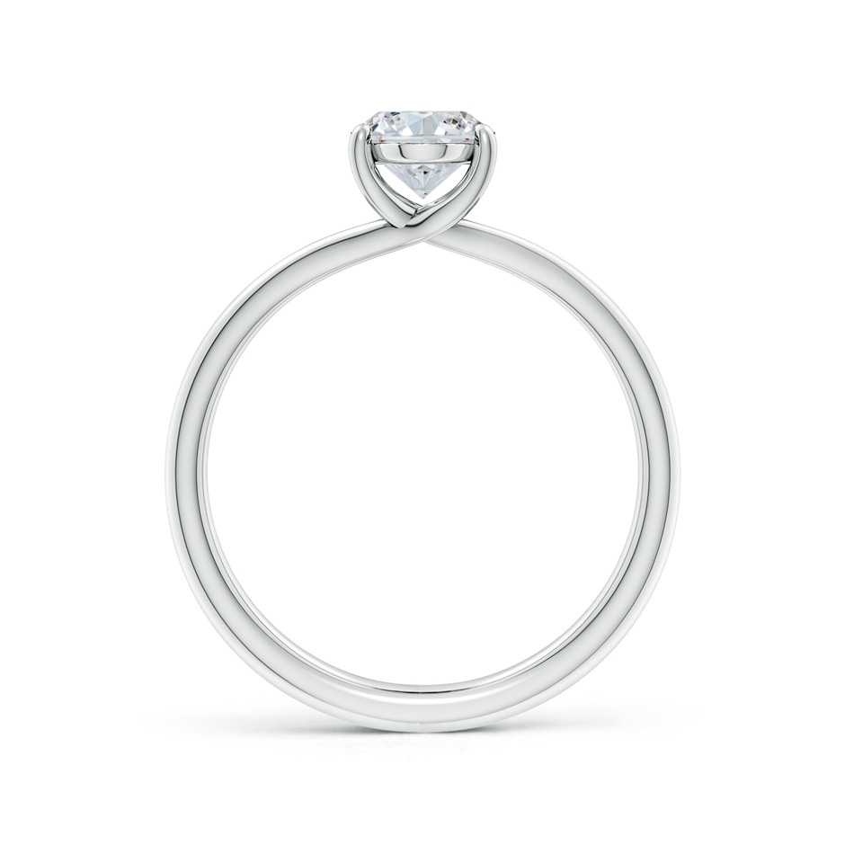 12x8mm FGVS Lab-Grown Oval Diamond Double Shank Solitaire Engagement Ring in White Gold side 199