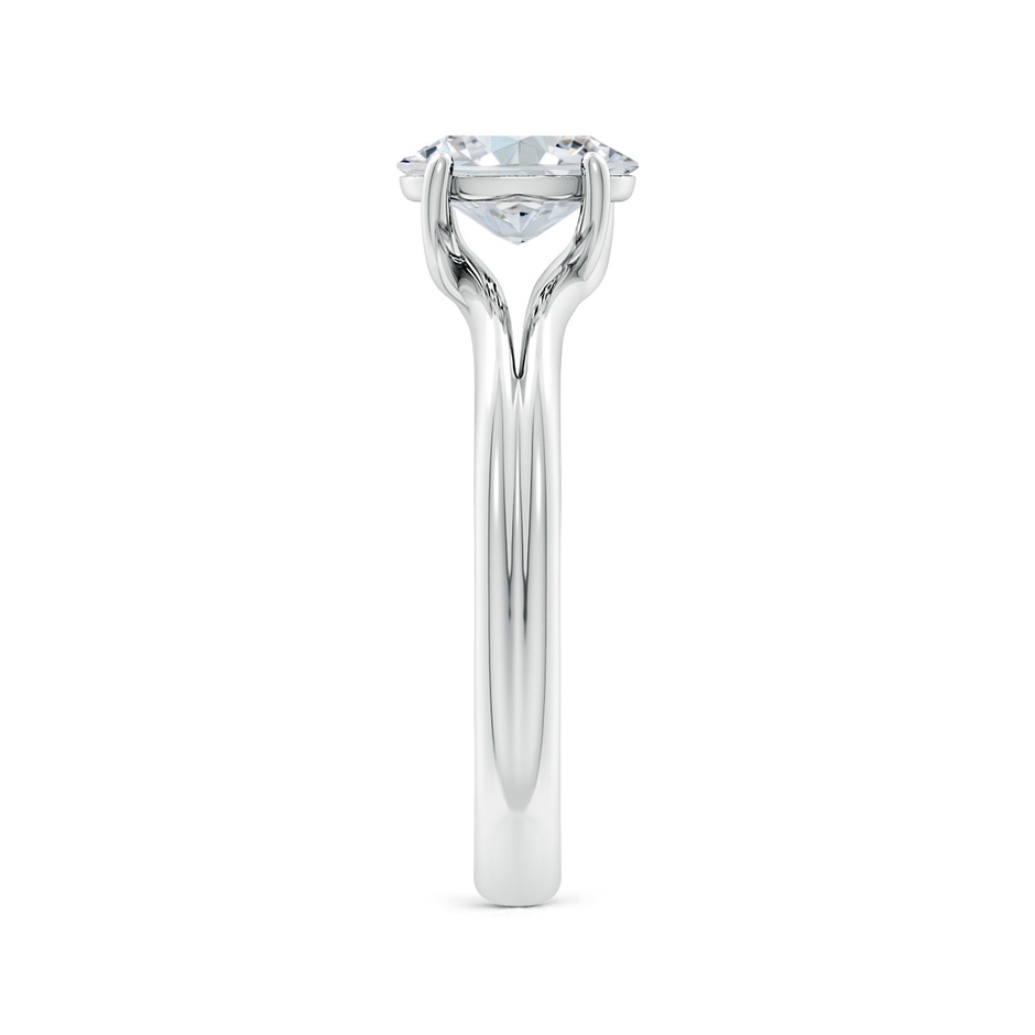 12x8mm FGVS Lab-Grown Oval Diamond Double Shank Solitaire Engagement Ring in White Gold side 299
