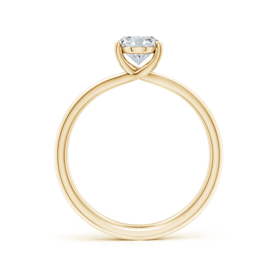 12x8mm FGVS Lab-Grown Oval Diamond Double Shank Solitaire Engagement Ring in Yellow Gold side 199