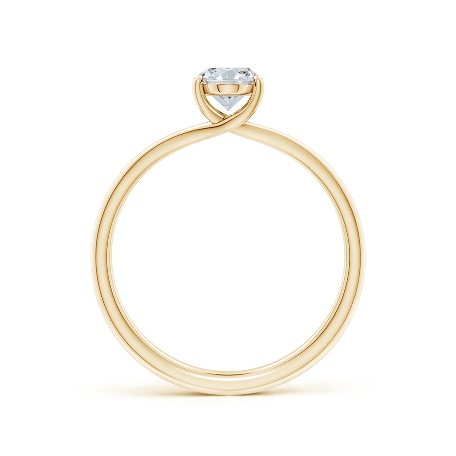 7.7x5.7mm FGVS Lab-Grown Oval Diamond Double Shank Solitaire Engagement Ring in 10K Yellow Gold side 199