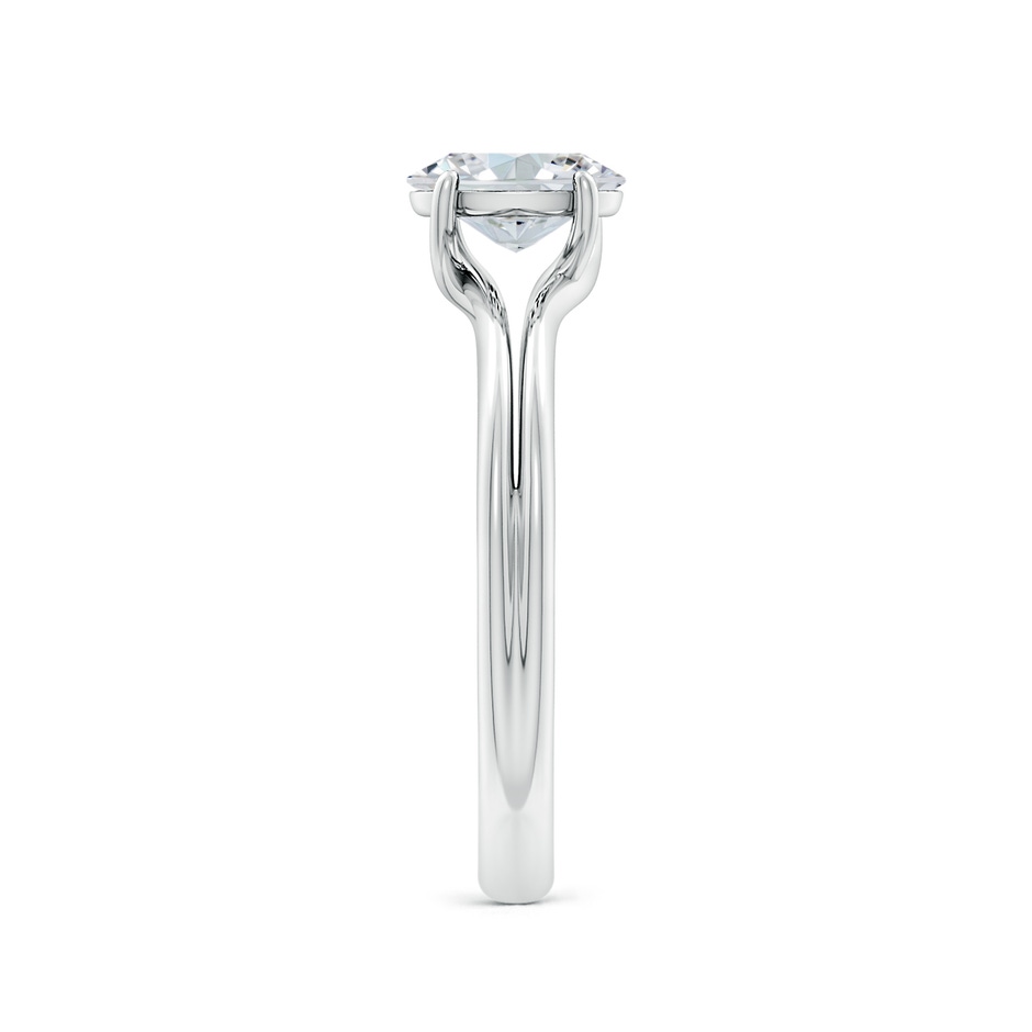 7.7x5.7mm FGVS Lab-Grown Oval Diamond Double Shank Solitaire Engagement Ring in 9K White Gold side 299