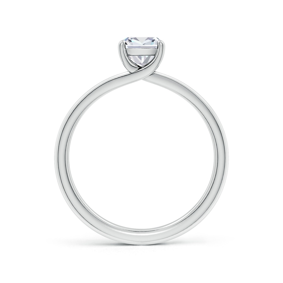 7.1mm FGVS Lab-Grown Cushion Diamond Double Shank Solitaire Engagement Ring in White Gold side 199