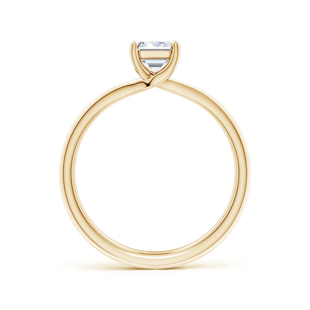 10x7.5mm FGVS Lab-Grown Emerald-Cut Diamond Double Shank Solitaire Engagement Ring in Yellow Gold - side 199