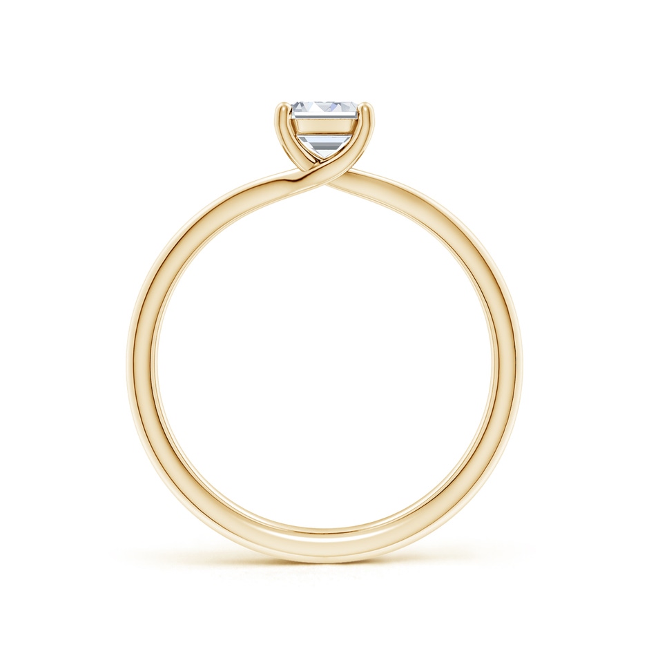 6.5x5mm FGVS Lab-Grown Emerald-Cut Diamond Double Shank Solitaire Engagement Ring in 18K Yellow Gold side 199