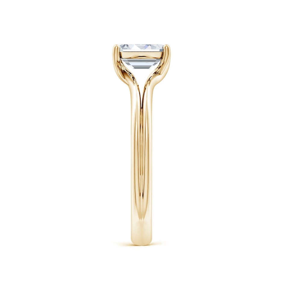 6.5x5mm FGVS Lab-Grown Emerald-Cut Diamond Double Shank Solitaire Engagement Ring in 18K Yellow Gold side 299