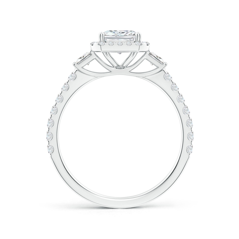 7.5x5.8mm FGVS Lab-Grown Radiant-Cut Diamond Side Stone Halo Engagement Ring in White Gold side 199