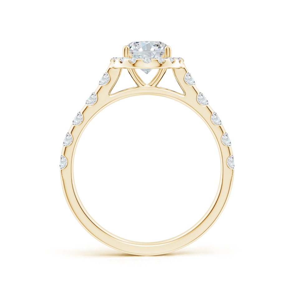 7.7x5.7mm FGVS Lab-Grown Oval Diamond Halo Engagement Ring in Yellow Gold side 199