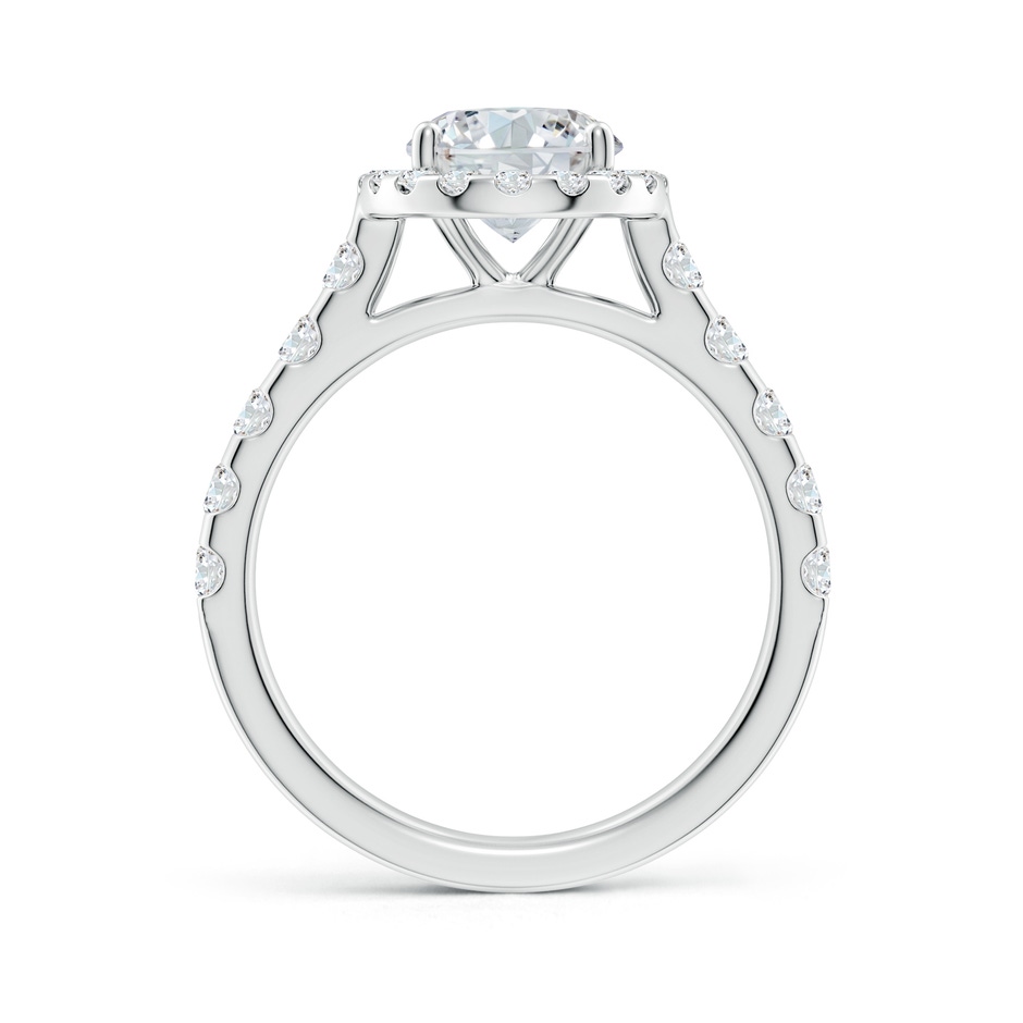 9x7mm FGVS Lab-Grown Oval Diamond Halo Engagement Ring in White Gold side 199