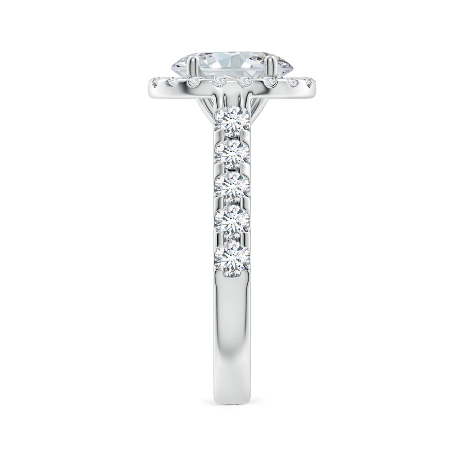 9x7mm FGVS Lab-Grown Oval Diamond Halo Engagement Ring in White Gold side 299