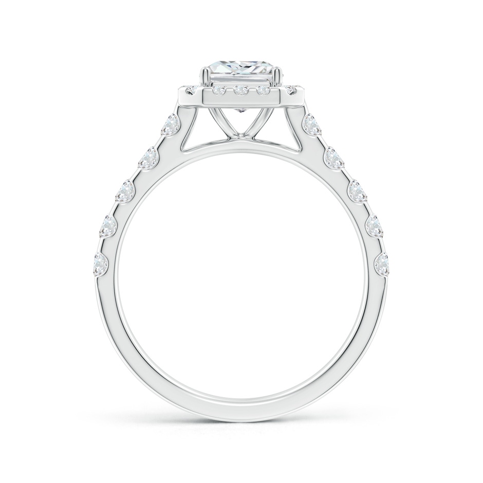 7.5x5.8mm FGVS Lab-Grown Radiant-Cut Diamond Halo Engagement Ring in White Gold side 199