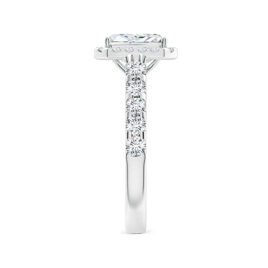 7.5x5.8mm FGVS Lab-Grown Radiant-Cut Diamond Halo Engagement Ring in White Gold side 299