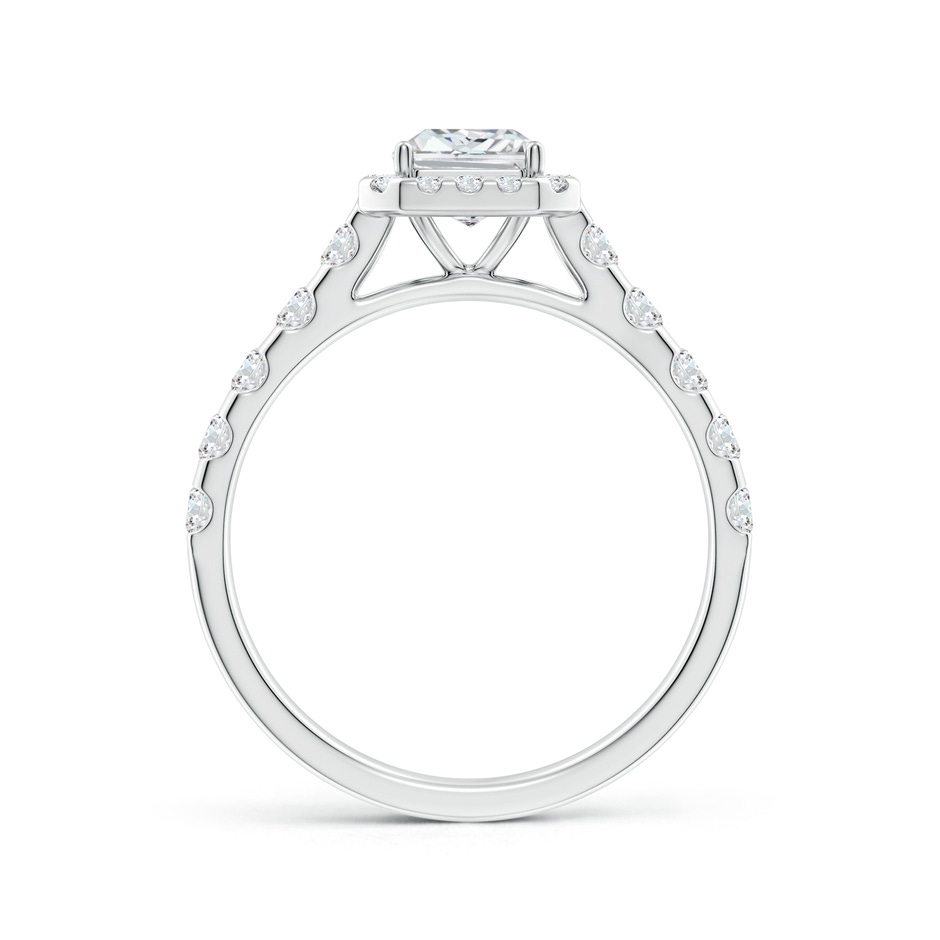 7x5mm FGVS Lab-Grown Radiant-Cut Diamond Halo Engagement Ring in White Gold side 199