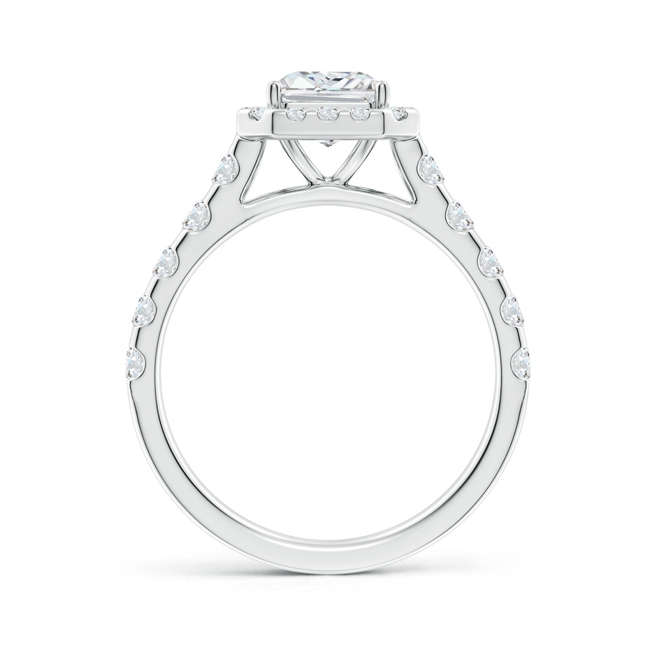 8x6mm FGVS Lab-Grown Radiant-Cut Diamond Halo Engagement Ring in White Gold side 199