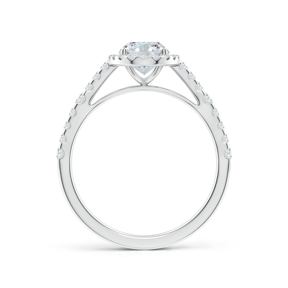 7.7x5.7mm FGVS Lab-Grown Oval Diamond Station Halo Engagement Ring in White Gold side 199