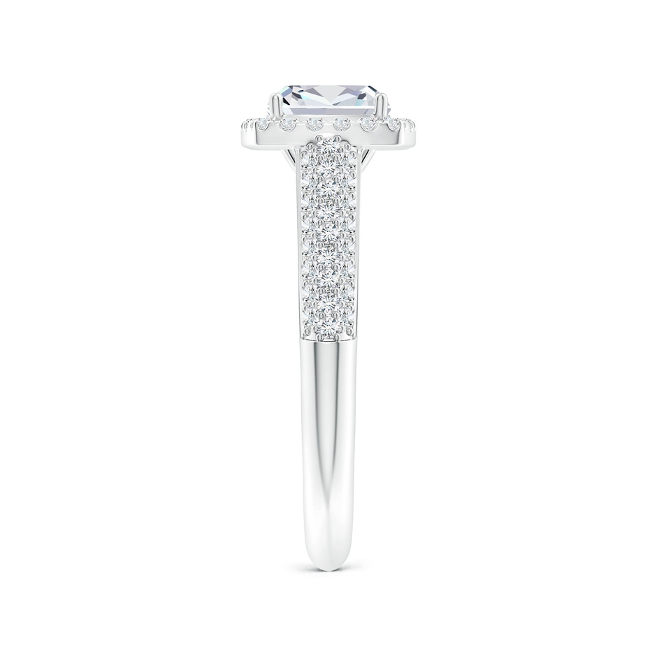 6.5mm FGVS Lab-Grown Cushion Diamond Halo Engagement Ring with Pave-Set Accents in White Gold side 299