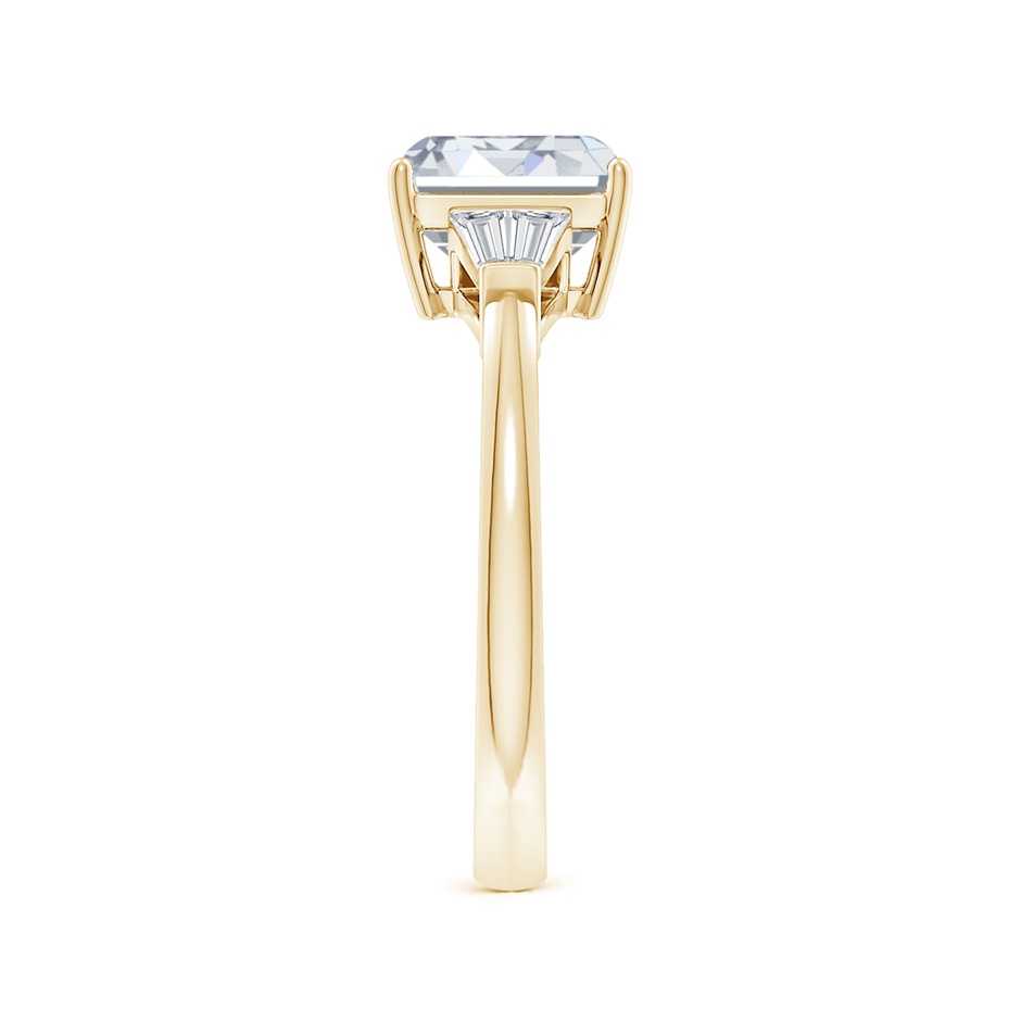 7.5x5.5mm FGVS Lab-Grown Emerald-Cut and Twin Tapered Baguette Diamond Side Stone Engagement Ring in Yellow Gold side 299