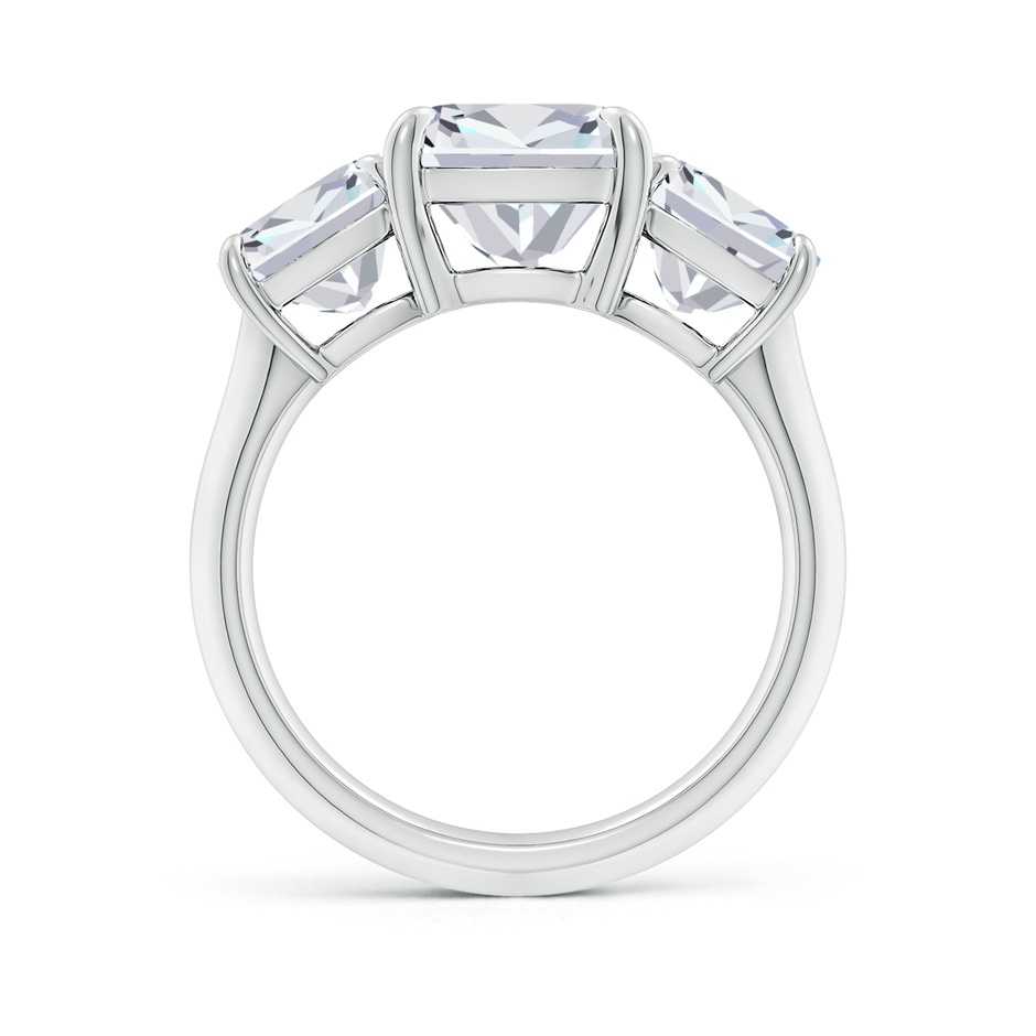 8mm FGVS Lab-Grown Cushion Diamond Three Stone Knife-Edge Shank Engagement Ring in White Gold side 199