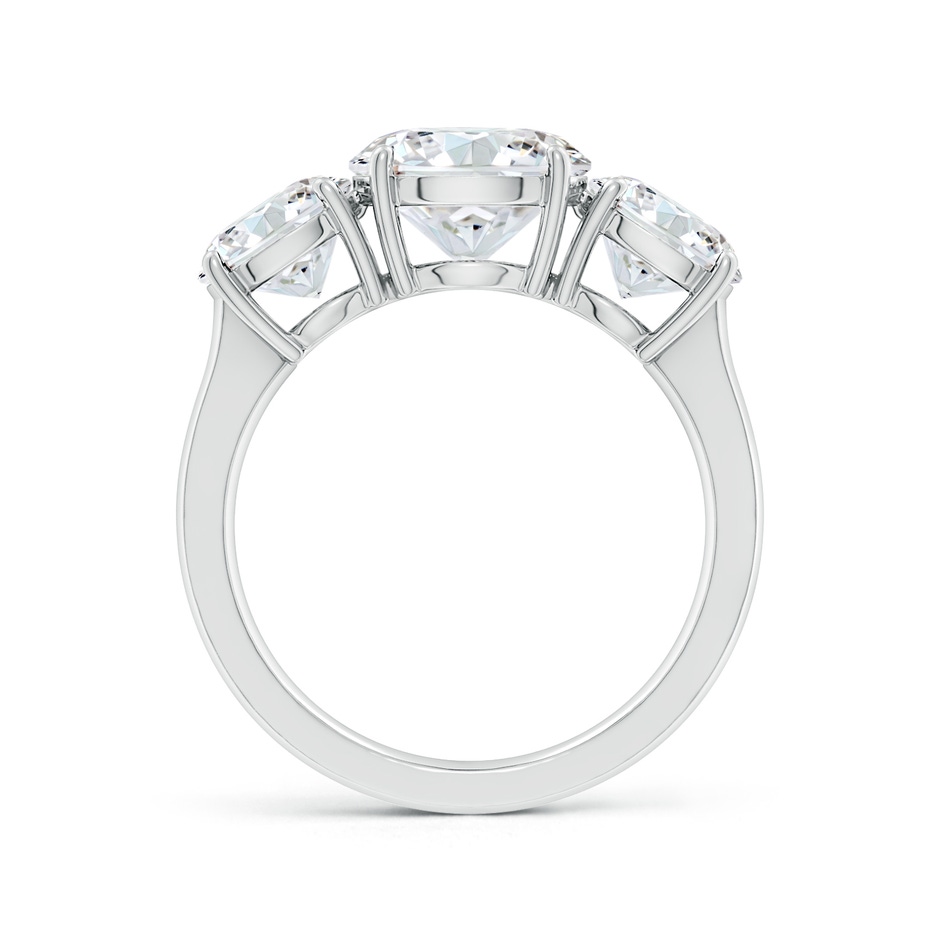 8.9mm FGVS Lab-Grown Round Diamond Three Stone Classic Engagement Ring in White Gold side 199