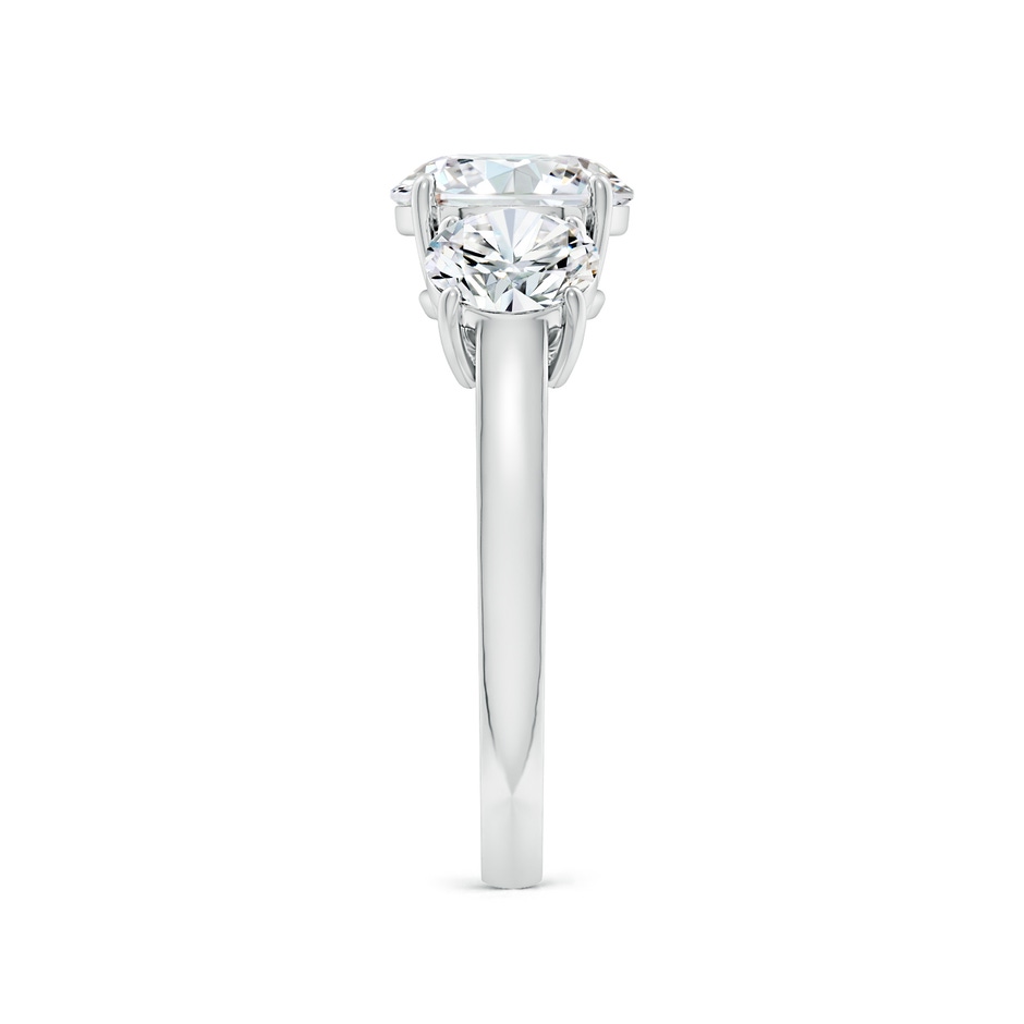 8mm FGVS Lab-Grown Round Diamond Three Stone Classic Engagement Ring in White Gold side 299