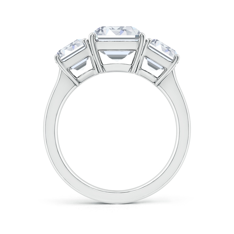 10x7.5mm FGVS Lab-Grown Emerald-Cut Diamond Three Stone Classic Engagement Ring in White Gold side 199