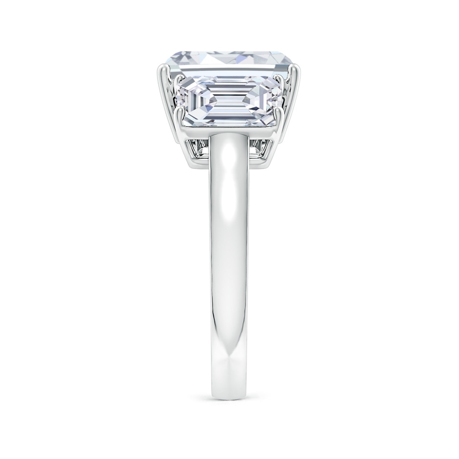 10x7.5mm FGVS Lab-Grown Emerald-Cut Diamond Three Stone Classic Engagement Ring in White Gold side 299